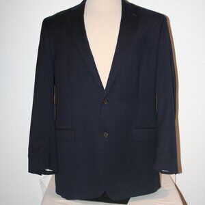 LAUREN Ralph Lauren Dark Blue 44 L Blazer Chest: 48" 2 Button Mens Suit Coat LRL